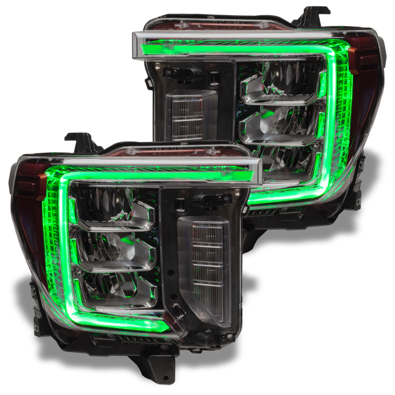 GMC Sierra 3500 HD Headlight DRL Kit - Front - ORACLE Lighting - ColorSHIFT RGB+W - `20-`21